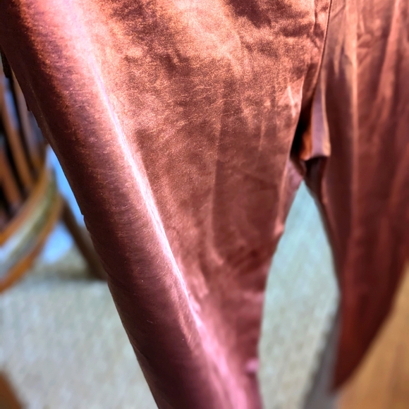 Lulu's Satin Rust Trouser Large - Picture 4 of 16